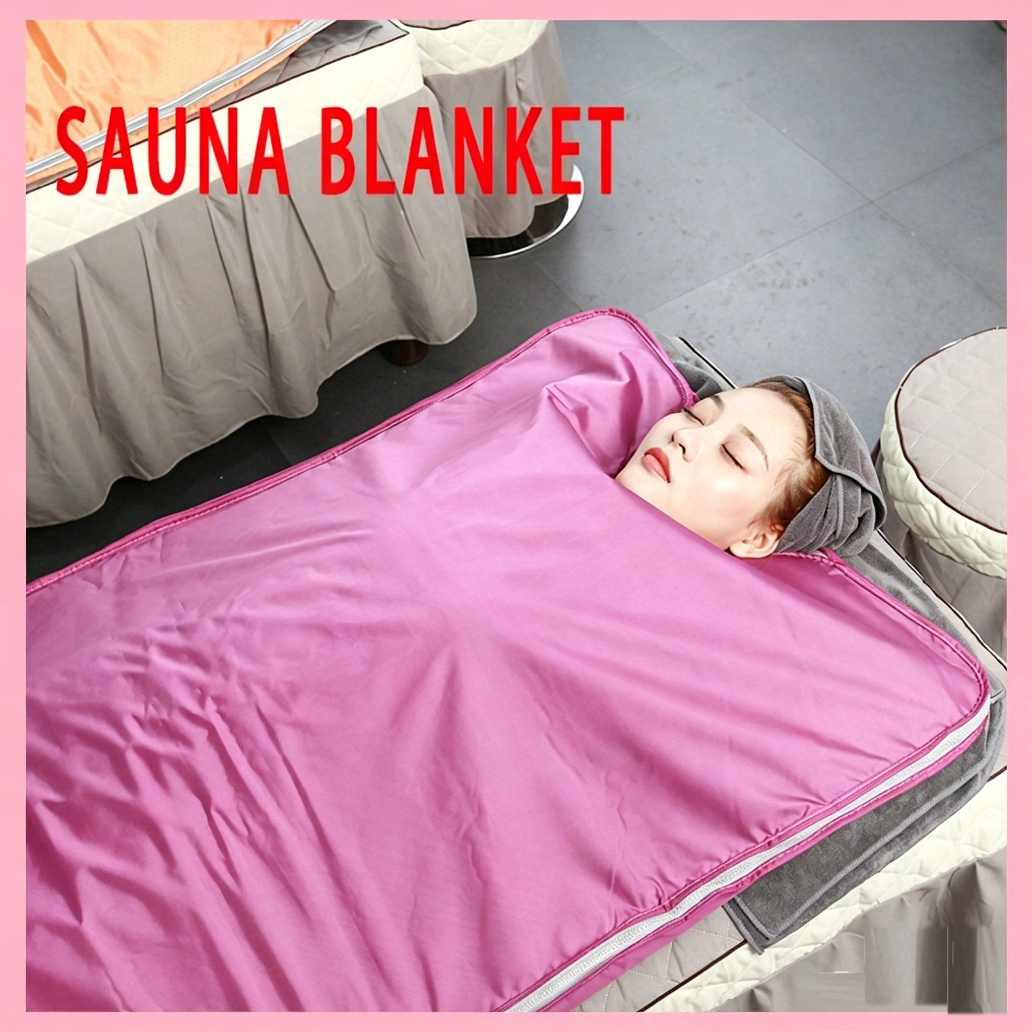 Far Infrared Seabuckthorn Acid Relieving Blanket For Home Beauty Salon Sweating Sauna Blanket