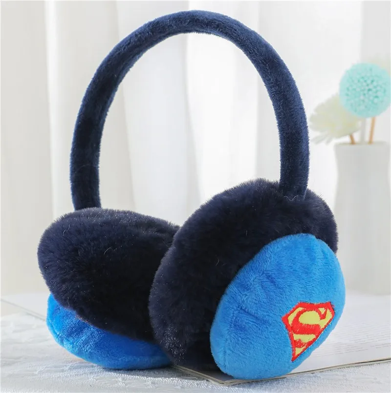 Coppe per le orecchie della lega regolabili per bambini dei cartoni animati Disney autunno e inverno che congelano coppe per le orecchie calde borse per le orecchie in peluche calde dei cartoni animati