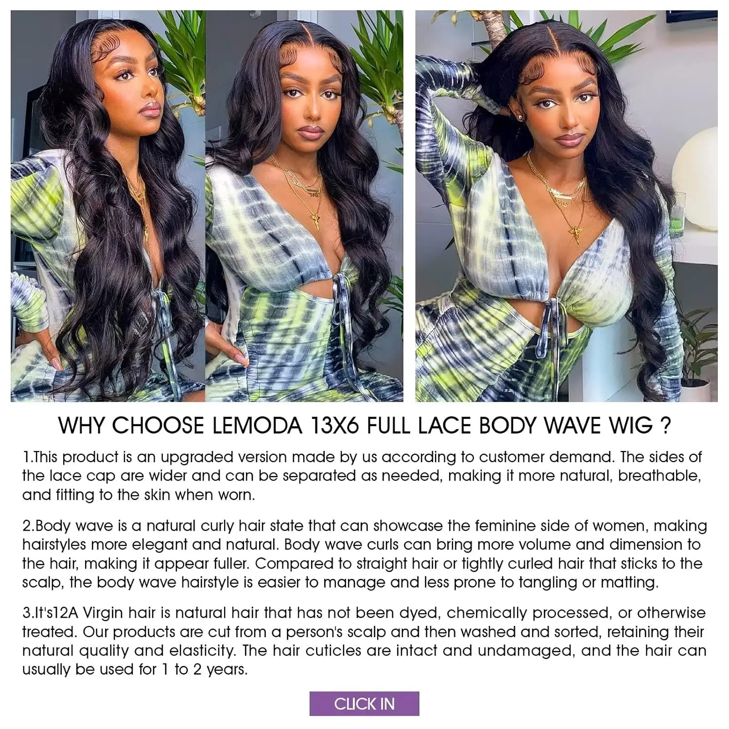 Lemoda كامل 13x6 الجسم موجة الدانتيل أمامي شعر بشري لعذراء الباروكات 210% HD الدانتيل الشفاف الجبهة الباروكات 15A البرازيلي قبل قطعها #5