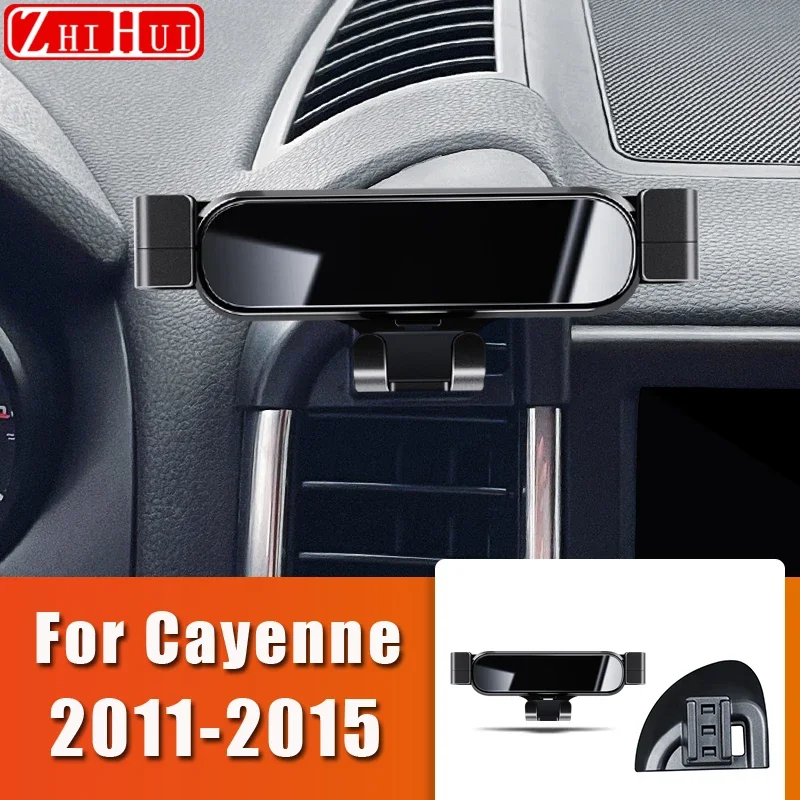 

For Porsche Cayenne 2011-2015 Car Styling Mobile Phone Holder Air Vent Mount Gravity Bracket Stand Auto Accessories