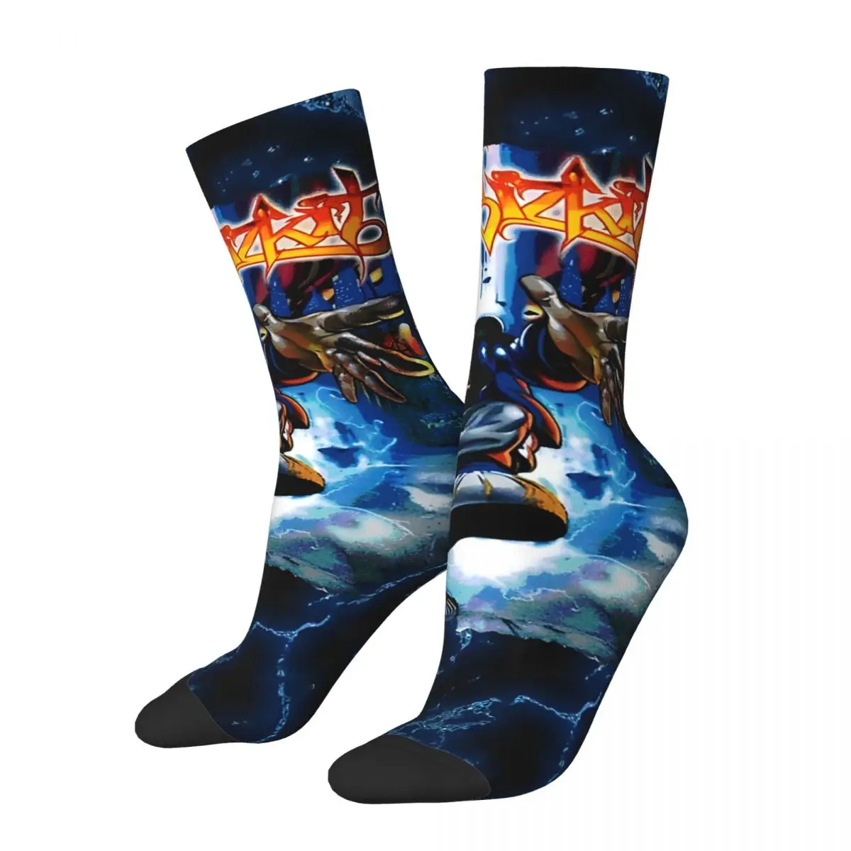 Crazy compression Significant Sock for Men Harajuku Limp Bizkit Quality Pattern Crew Sock Novelty