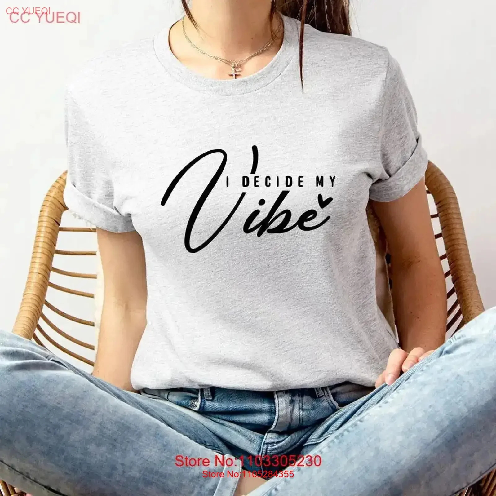 I Decide My Vibe Upbeat Motivational Mindfulness T Shirt Uplifting for Friend or Family Member Stocking Stuffer vintage Washed