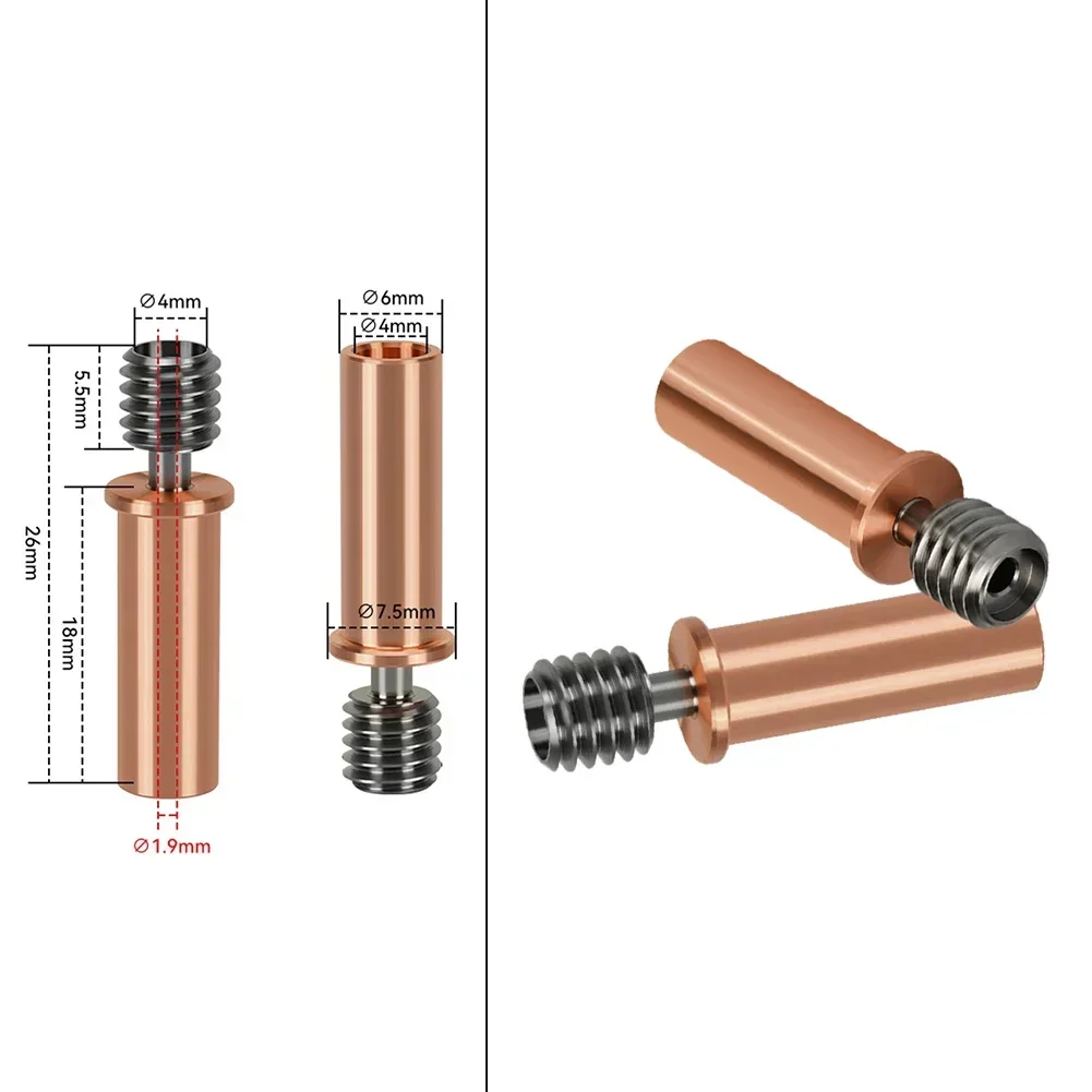 Throat For 2 For Neo Bi-Metal Copper Plated For For 2 Pro Throat Thread Designed With A 45° Chamfer Smooth