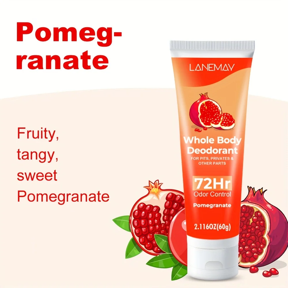 Дезодорирующий лосьон с гранатом - 72 часа, длительный контроль запаха, оставайте сухой и нестремально свежий для женщин, лосьон со свежим ароматом