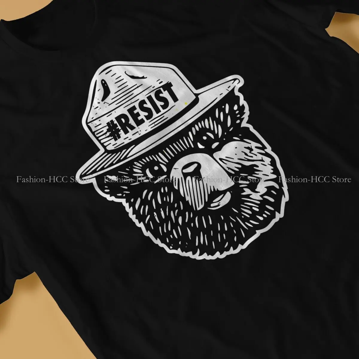 Smokey The Bear Alt National Park Service Resist Tshirt Harajuku Men Alternative Teenager Blouses Tops Cotton Crewneck T Shirt