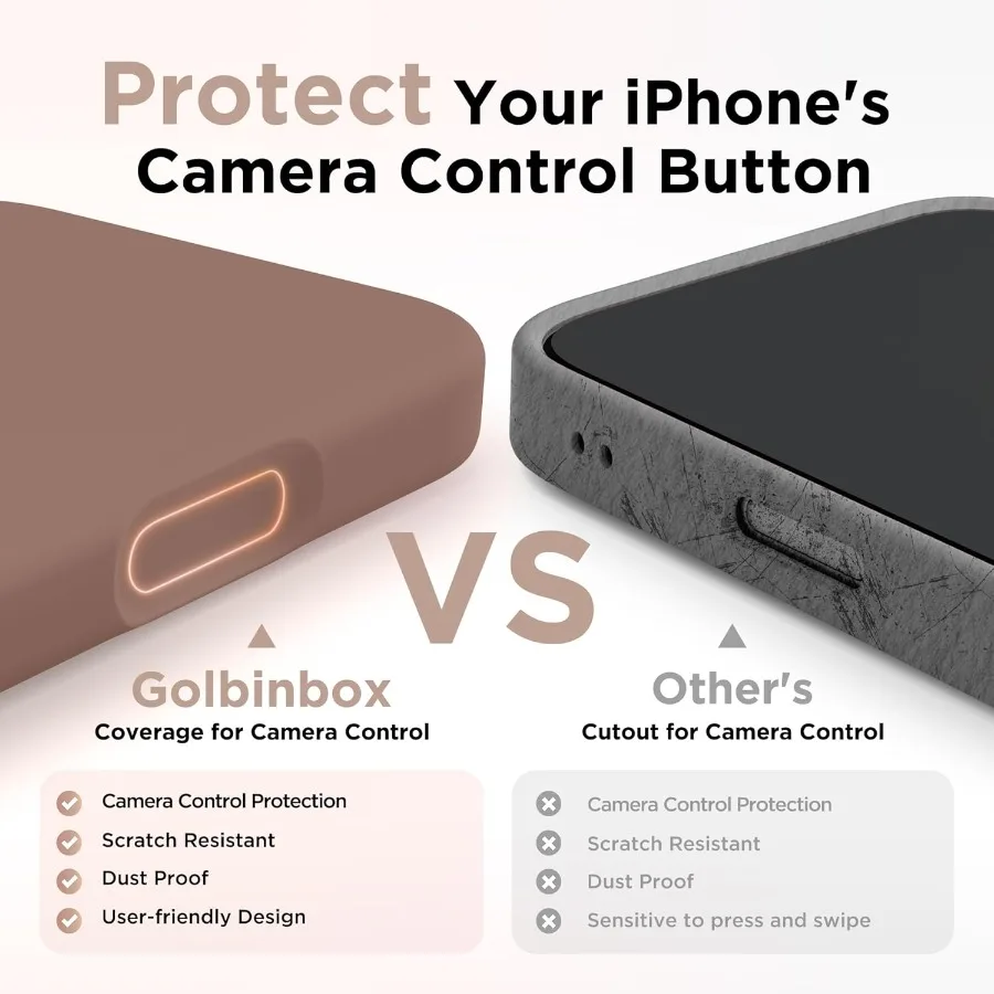 Custodia per telefono magnetica marrone per iPhone 17 Pro con compatibilità MagSafe Protezione completa per fotocamera e protezione per lo schermo in silicone