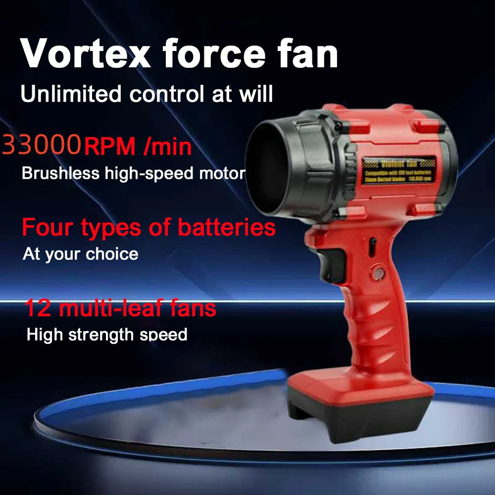 

Electric Cordless Air Blower Turbo Jet Fan F017 F018 F019 Violent Car Dryer Air Gun for Makita/Milwaukee/Dewalt 18V-21V Battery