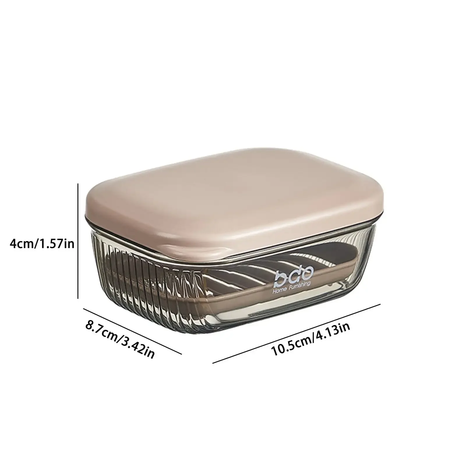 Leodye Travel Soap Case Leakproof Soap Container with Lid Portable Bar Soap Holder for Traveling Transparently