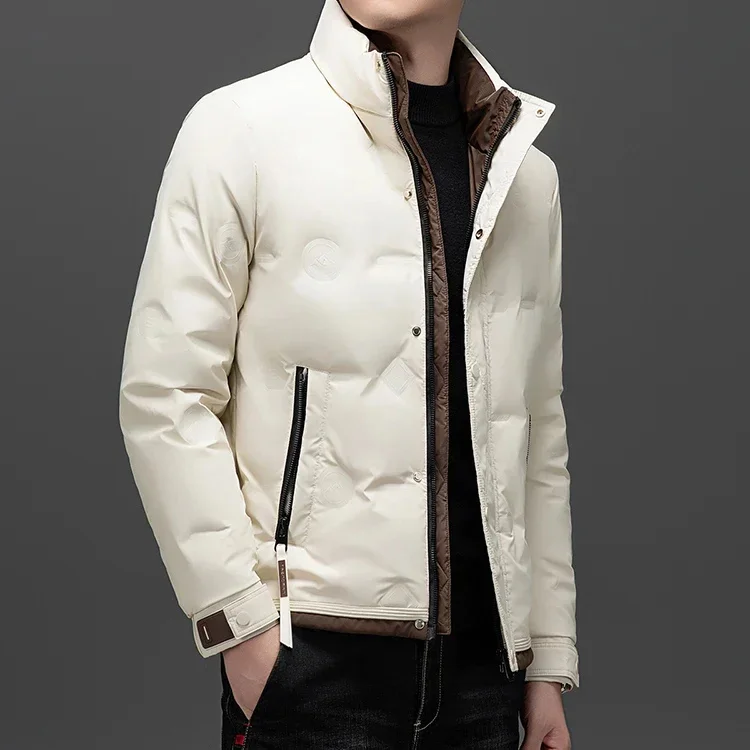 Stand Collar Short Ultralight Down Jacket Men Designer Clothes Duck Male Padding 2025 Winter 's Coat