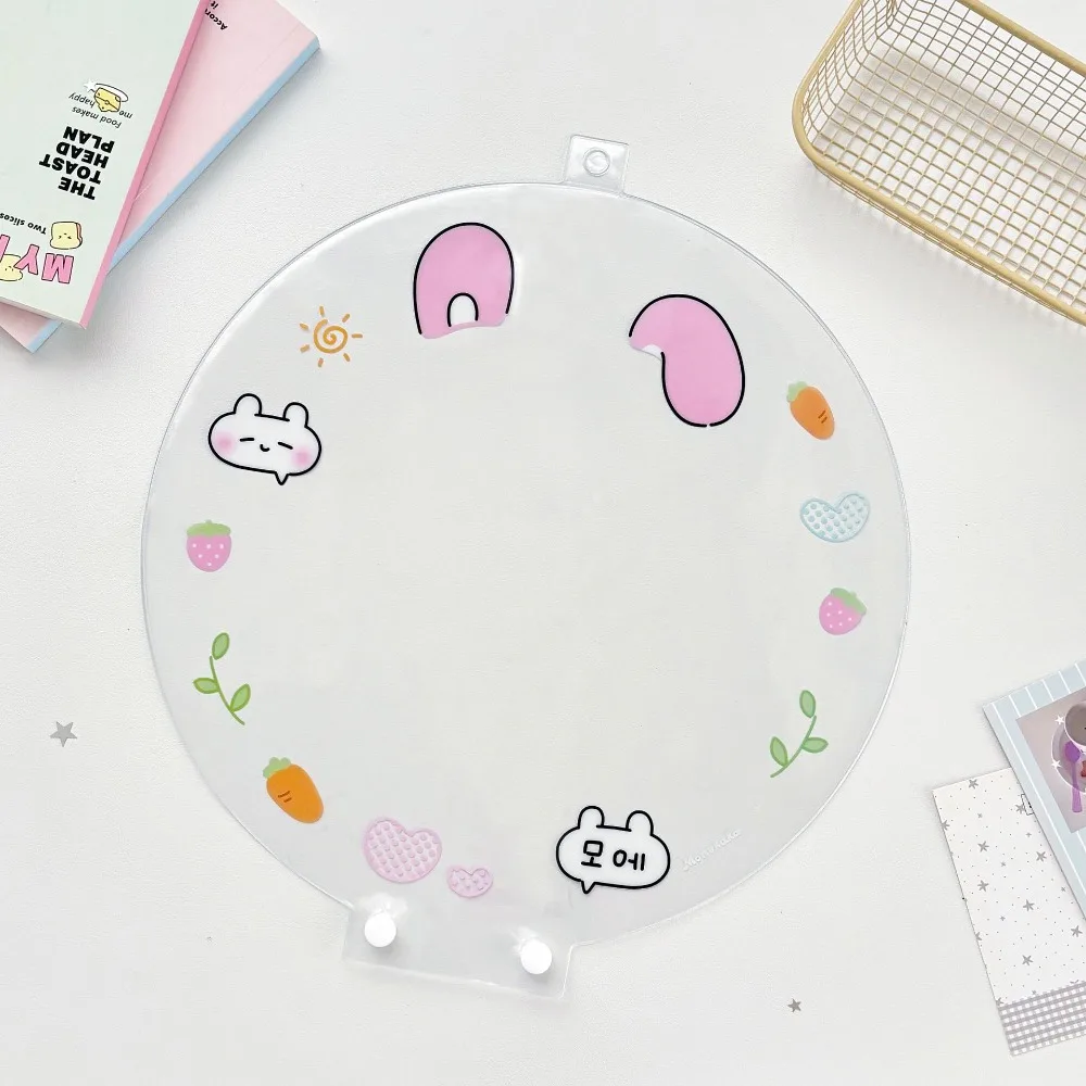 New PVC Picket Fan Cover Clear Dustproof Hand Fan Protector Cover Portable Cheering Fan Storage Case Cheering Fans