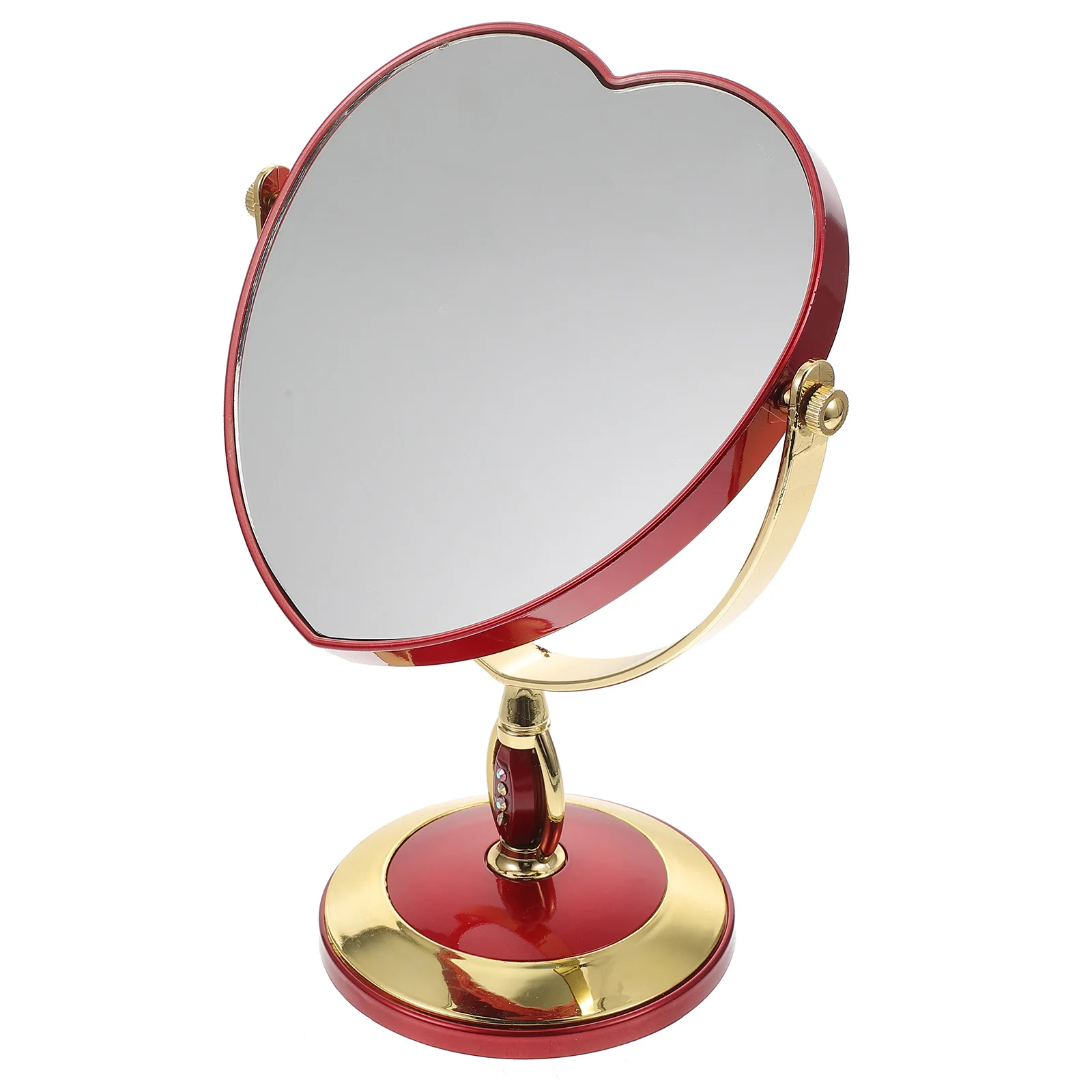 Lusterko do makijażu w kształcie serca, kreatywne, stołowe, toaletka, dekoracyjne lusterko do sypialni dla kobiet, unikalny, szykowny design.