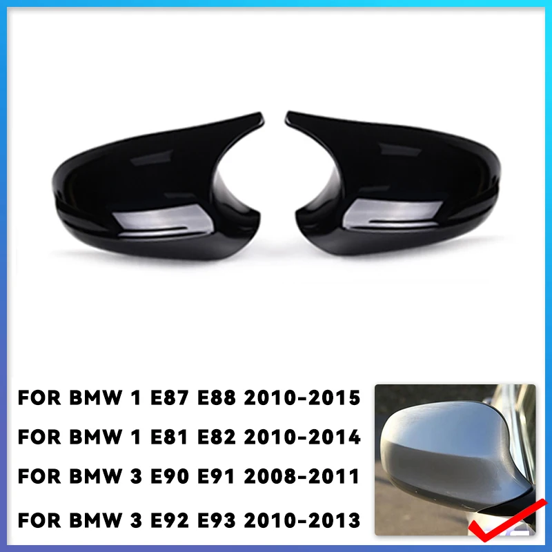 2xSpiegel Abdeckung E90 Auto Seite Tür Rück Seite Spiegel Abdeckung Kappe Für BMW E90 E91 2005-2007 E92 E93 2006-2009 M3 Stil E80 E81 E87