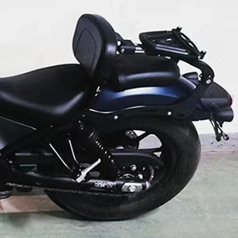 Encosto dobrável multifuncional para Honda Rebel CM300/CM500/CM1100 Encosto modificado de assento único