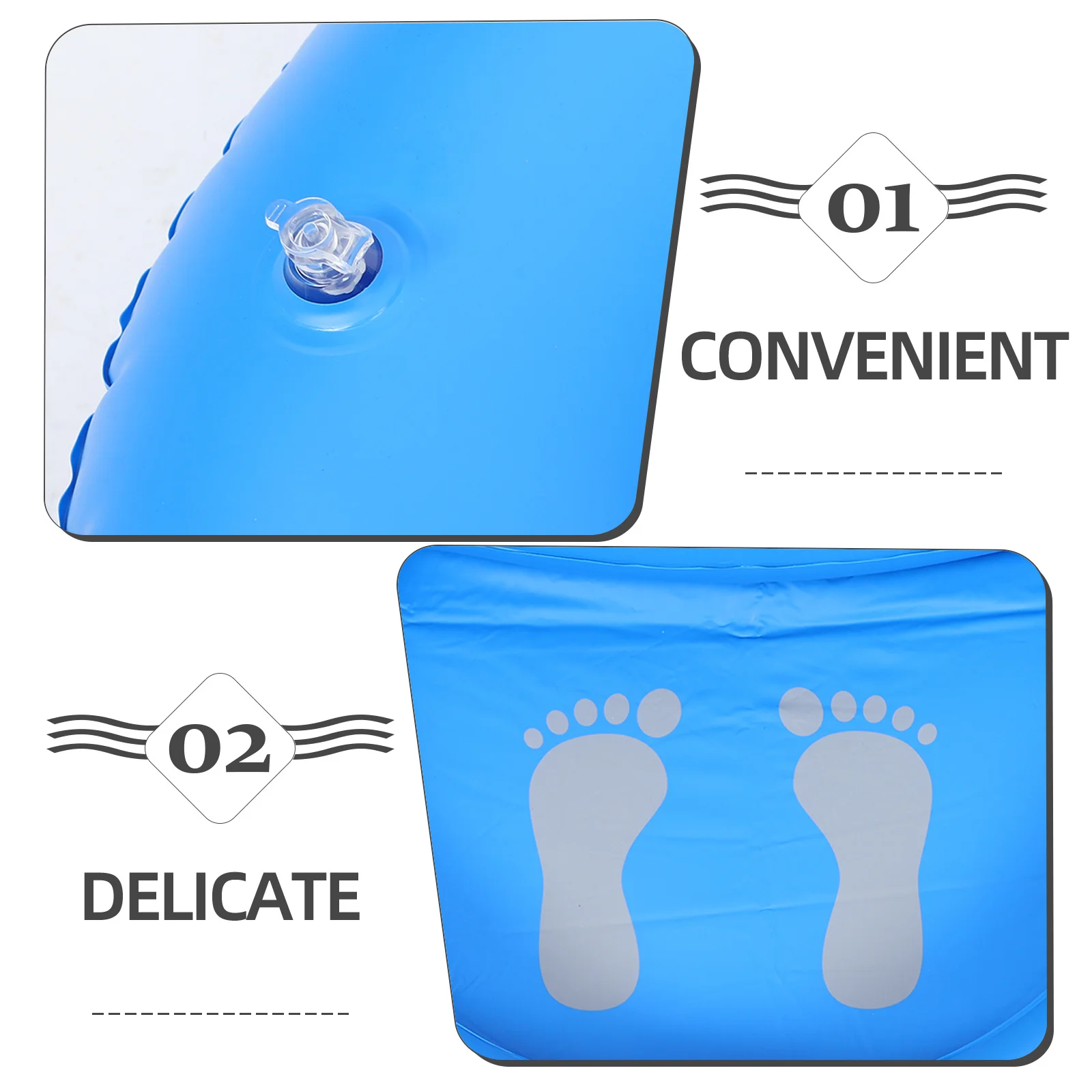 

Inflatable Bath Basin Portable Foot Soaking Tub For Pool Entry Camping Foldable Water Basin Lightweight Plastic Foot Cleaning