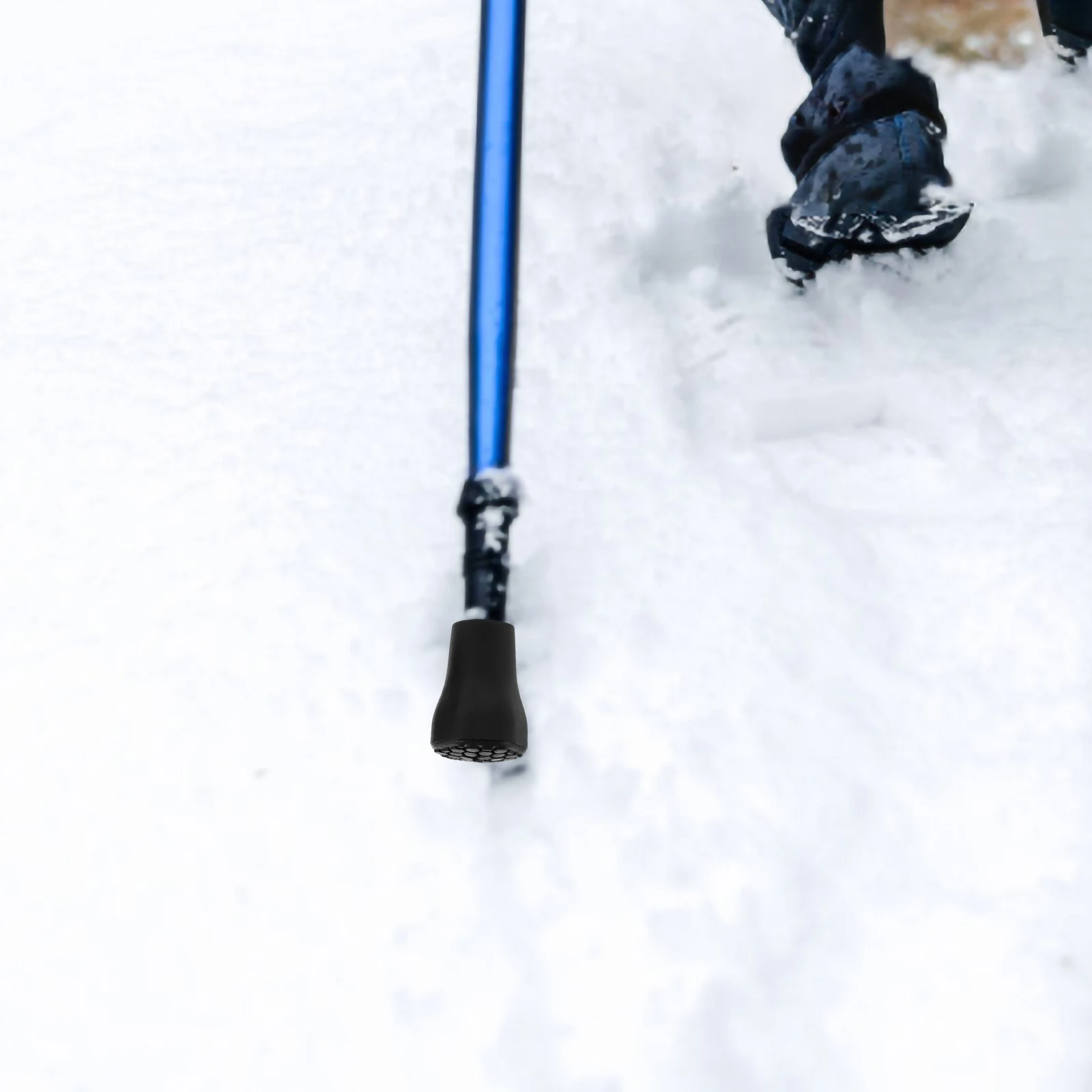 

6pcs Replacement Walking Pole Tips Non-Slip Plastic Cane Foot Protectors Lightweight Durable Anti-Skid Trekking Stick Parts