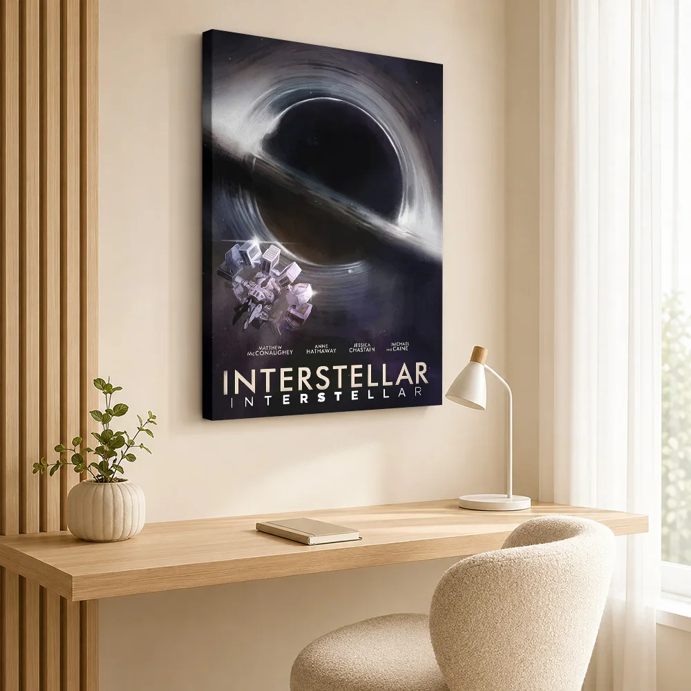 Interstellar Movie Canvas Print Poster Personalized Vintage Movie Wall Paintings Decoration for Living Room Gift for Collectors