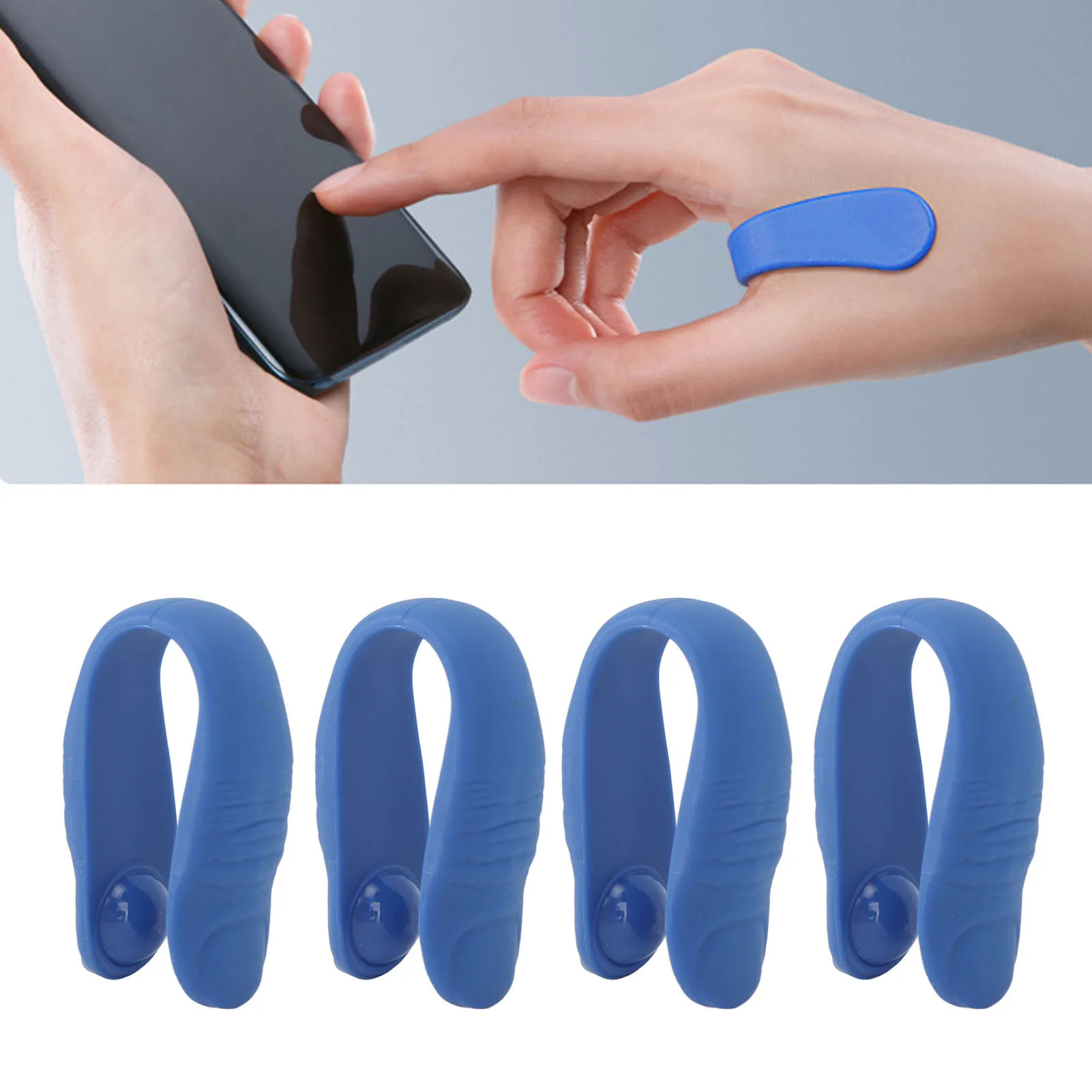 

4pcs Hand Pressure Point Clip Stress Reduction Wearable Tension Relief Acupressure Clip Headache Pressure Point Tool