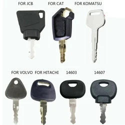 7pcs KEY PLANT EXCAVATOR EQUIPMENT KEY SET FOR JCB CAT VOLVO 14603 14607 Hitachi