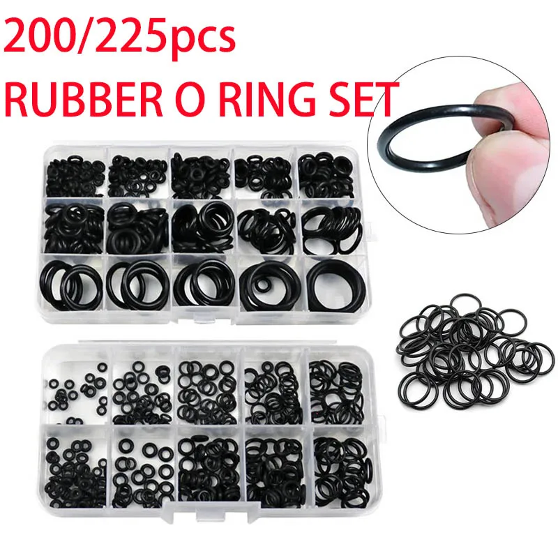 Rubber O Ring Set Gaskets Seal Nitrile Rubber Bands High Pressure O-Rings Repair Kit Sealing Elastic Band O Rubber Rings