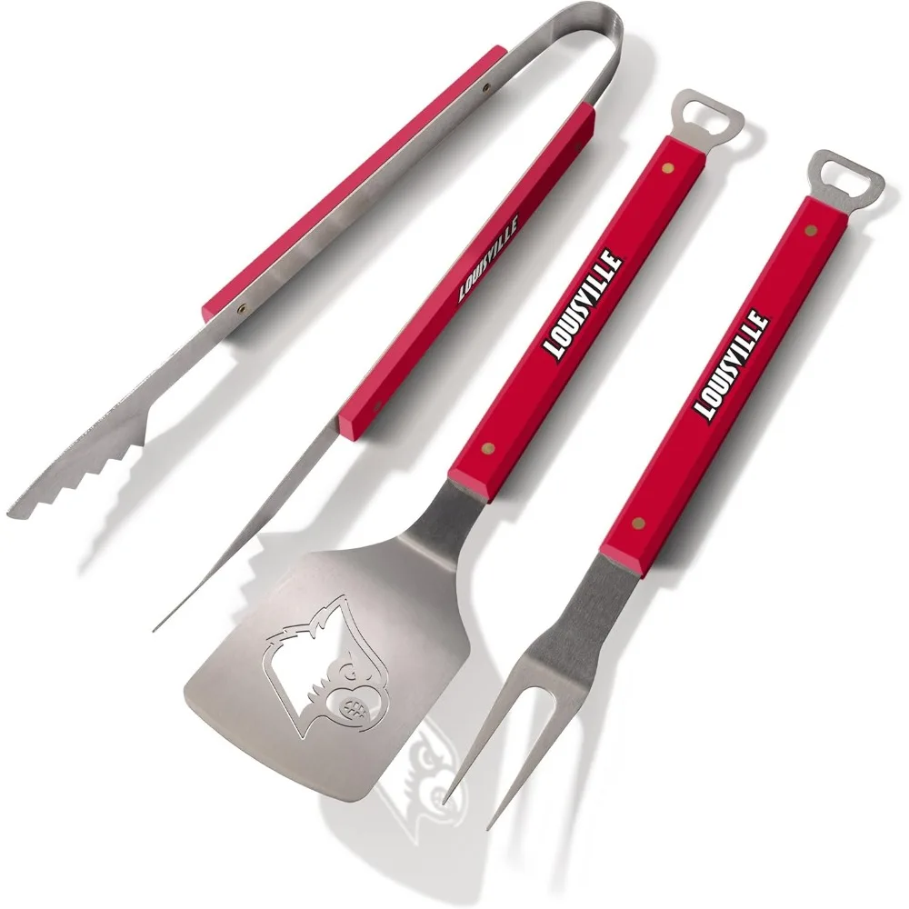 

3-Piece BBQ Set for NCAA Fans, Perfect for Tailgating and Grilling