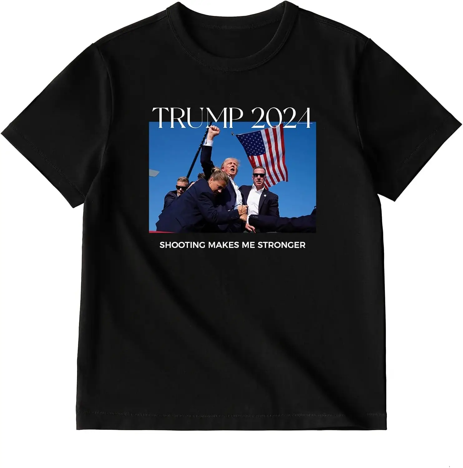 ROCK BAND. Donald Trump 2024 Survived Shot at Election Rally T-Shirt Black