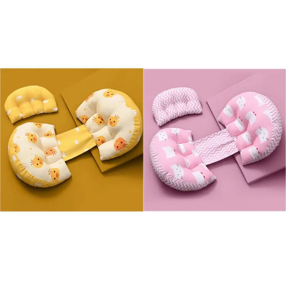 High Resilience Pregnancy Pillow Ergonomic Adjustable Distance Maternity Cushion Cartoon Animal Pattern Waist Support Pillow