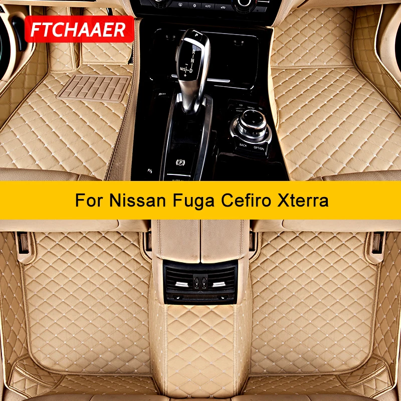 

FTCHAAER Custom Car Floor Mats For Nissan Fuga Cefiro Xterra Serena Auto Carpets Foot Coche Accessorie