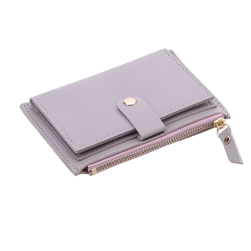 Women's Ultra thin Card Bag Korean Zero Wallet Zipper Card Bag Candy Color Bus Student Bank Card Credit Card Holder ID Holder