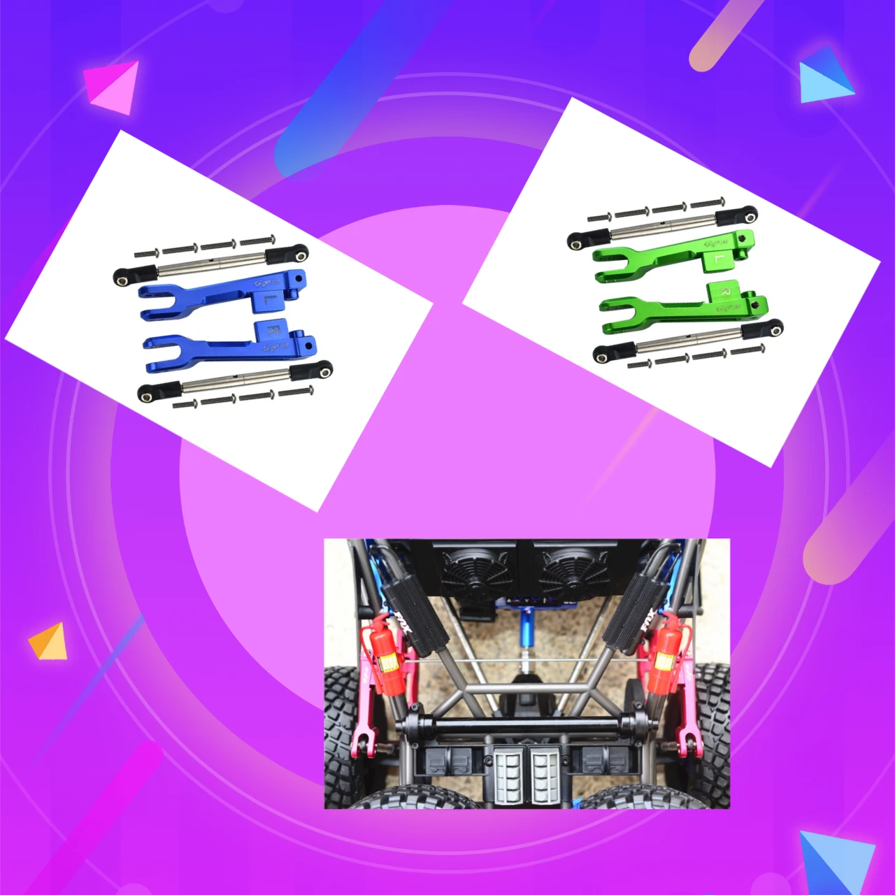 

GPM Aluminum Rear Sway Bar & Stainless Steel Linkage For TRAXXAS 1/7 UDR 8597+8598