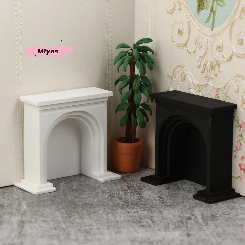 

Miniature 1/12 Scale Dollhouse Fireplace Model Christmas Scene Furniture Decoration Ideal for Children's Pretend Play