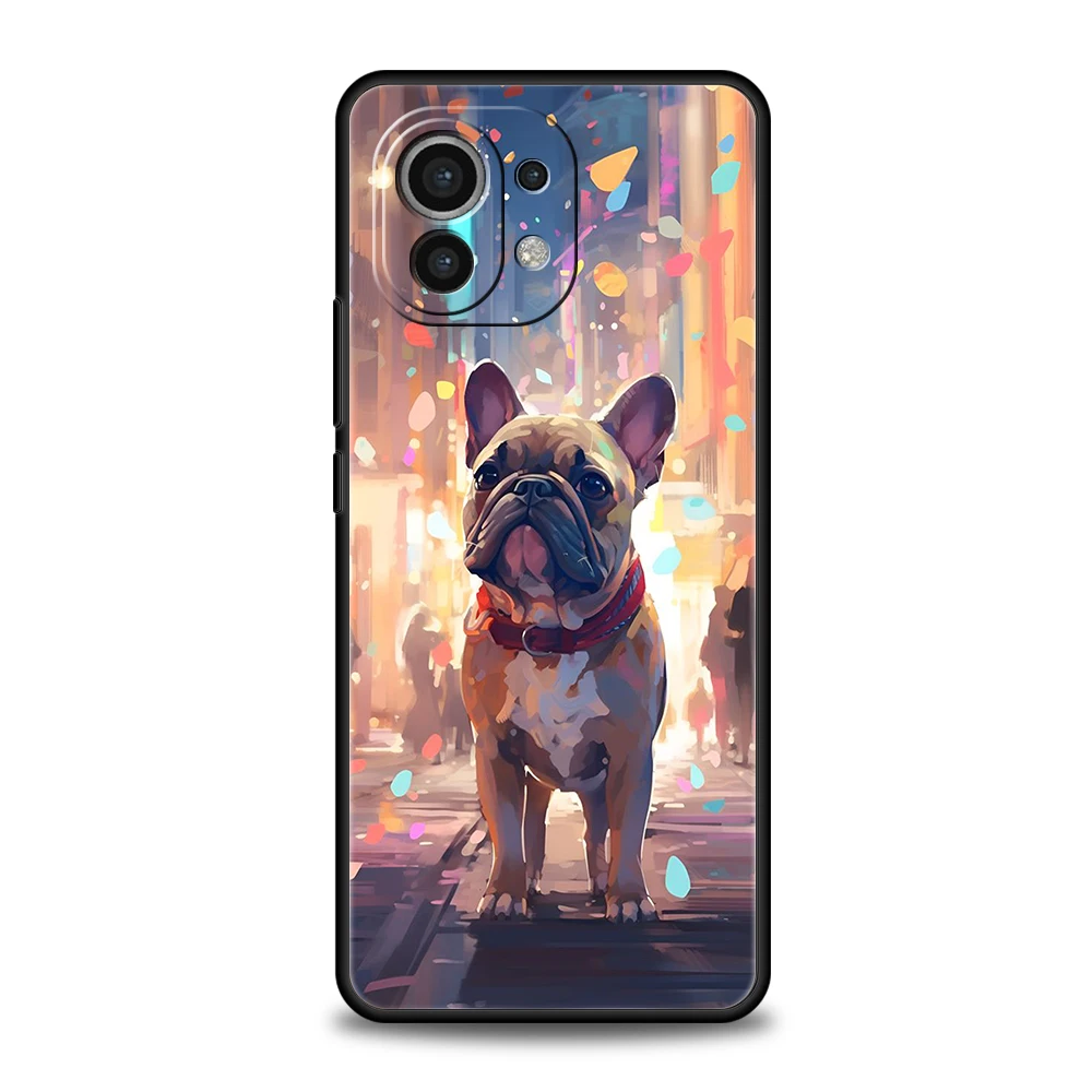 French Bulldog Phone Case for Xiaomi Mi 14 13 12 11 Ultra 13T 12T Poco C51 F3 F4 F5 X3 X4 NFC M3 Pro Lite 5G Silicone Cover Bags image 6