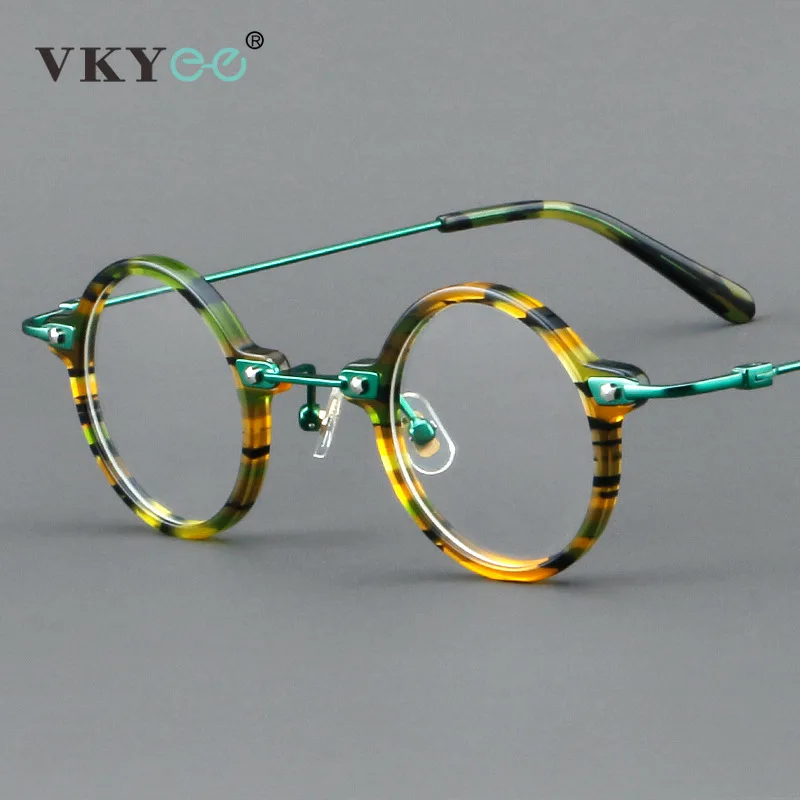 

VICKY New Simple Fashion Small Frame Personalized Round Design Anti-blue Light Glasses Customizable Prescription 5813