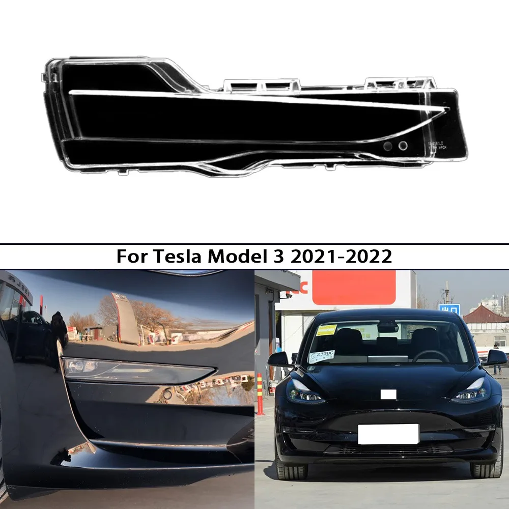

Fog Light Cover For Tesla Model 3 2020-2022 Daytime Running Light (DRL) Housing Automotive Lighting Components