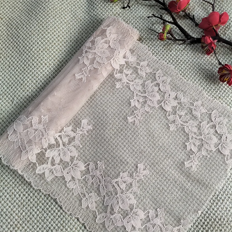 E5047 22.3cm pink,grey,white lace trim for underwear, Pressed Lace Clothes Sskirt Underwear Sewing Accessories