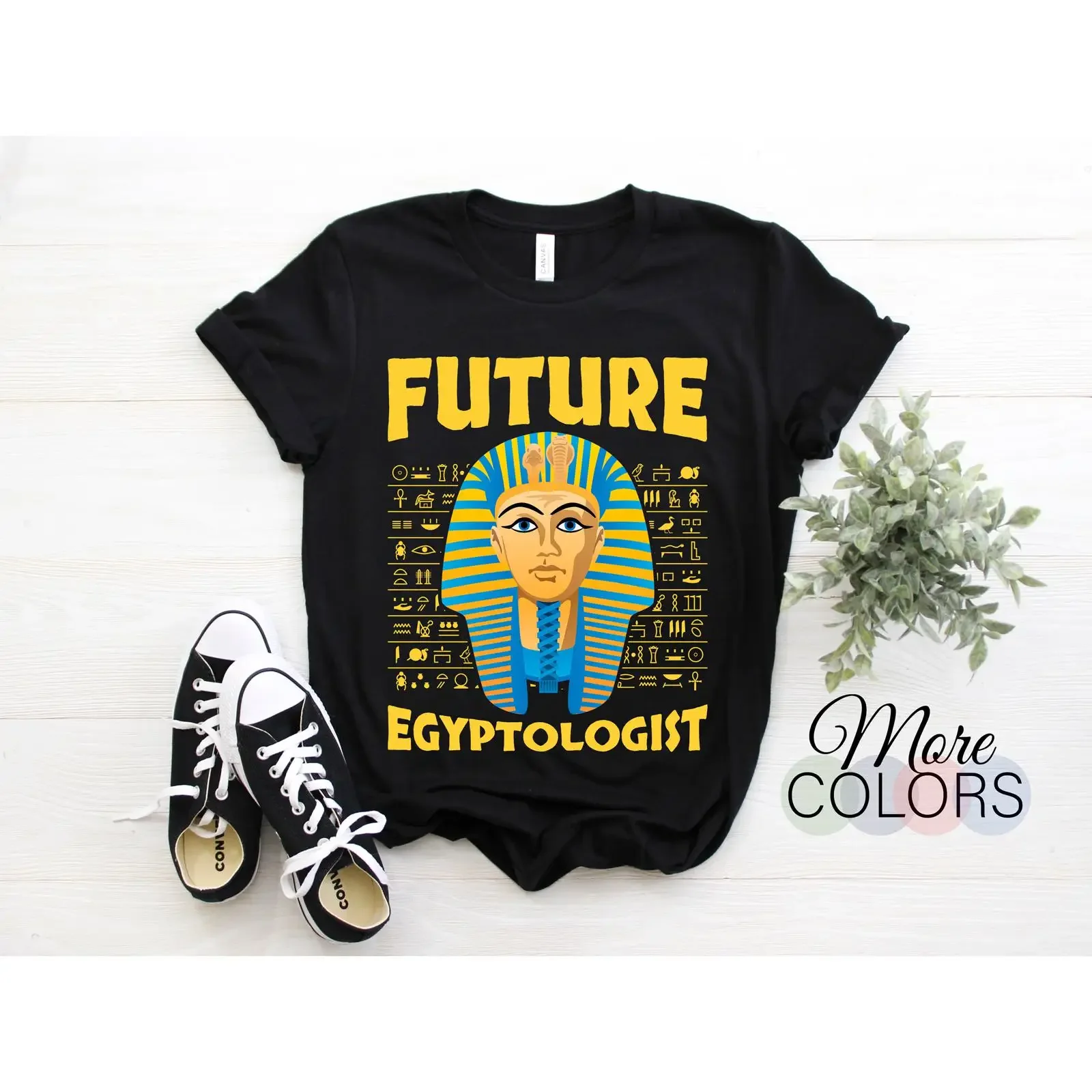 Future Egyptologist T Shirt Ancient Egypt Pharaoh Hieroglyphics History Archaeology Lover Egyptian Culture vintage Washed