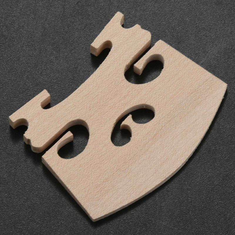 25 Pieces Maple 4/4 Full Size Violin Bridge Qin Code Violin Accessories