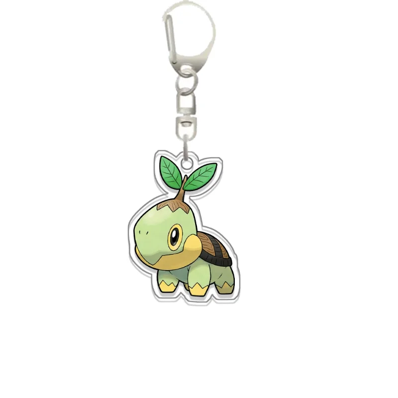 For Pokemon Piplup Galarian Rapidash Turtwig Milotic  Acrylic Selfmade Original Cute Cartoon Anime Keychain Pendant Toy Gift view 6