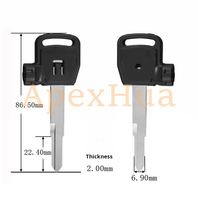 motorcycle key, suitable for Kymco motorcycle racing CT250 300 400 cornering LIKE150 dynamic key blank.(including magnet)