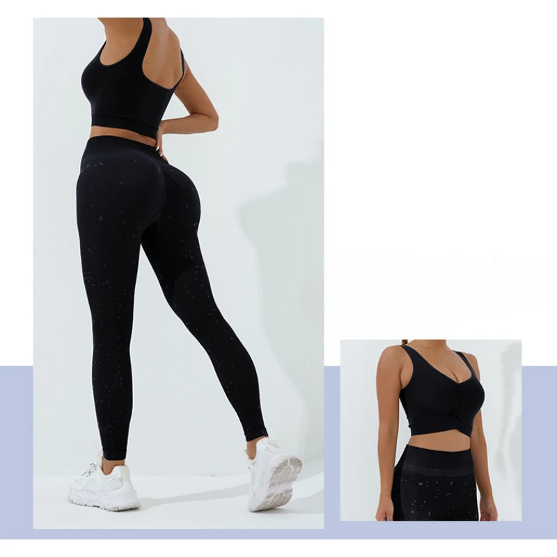 Leggings taille haute sans couture pour le yoga, la course à pied, l'entraînement sportif, le fitness, les loisirs, le haut, le push-up, la salle de sport, l'hiver, nouveau, 2024