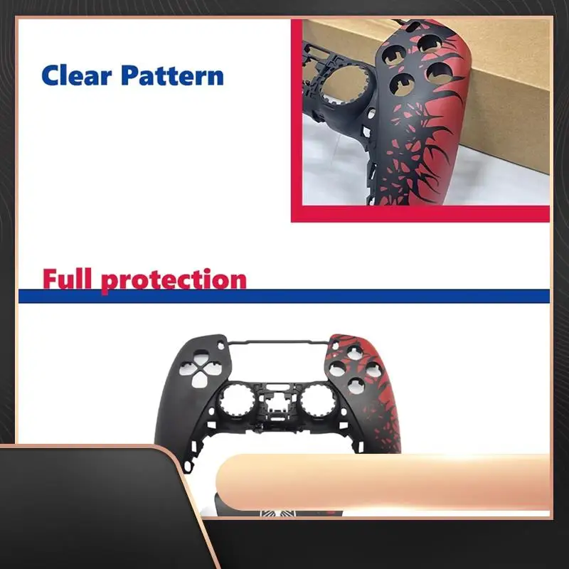 

Чехол для контроллера PS5, сенсорная панель, геймпад, сменная передняя задняя панель, чехол с ручкой для BDM-020
