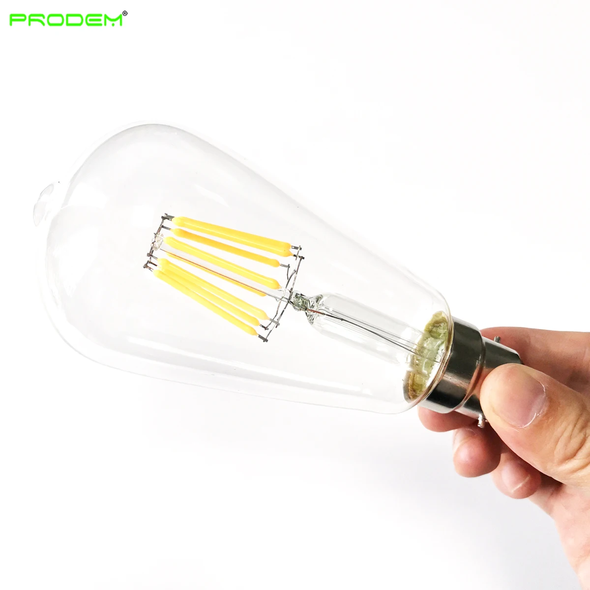 120V 220V 230V 2 PACK 6W 8W LED Vintage Bulb Filament Bombila Clear Glass Bombilla B22 Bayonet ST64 ST19 2 YEAR WARRANTY