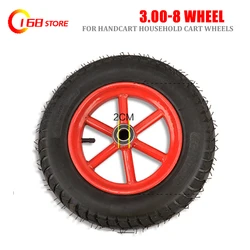 Thickened 300-8 inflatable wheels, 14 inch car tires suitable for handcart   household trolley wheels