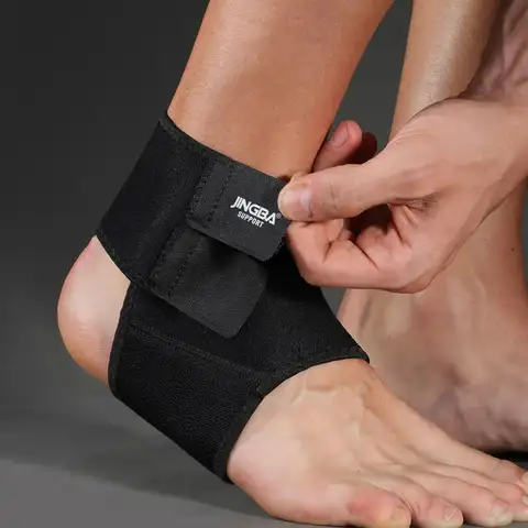 유니섹스 보호 기어 네오프렌 발목 지지대, 블랙 탄성 발목 버팀대, 조정 가능한 발목 압박 지지대, 발목 보호