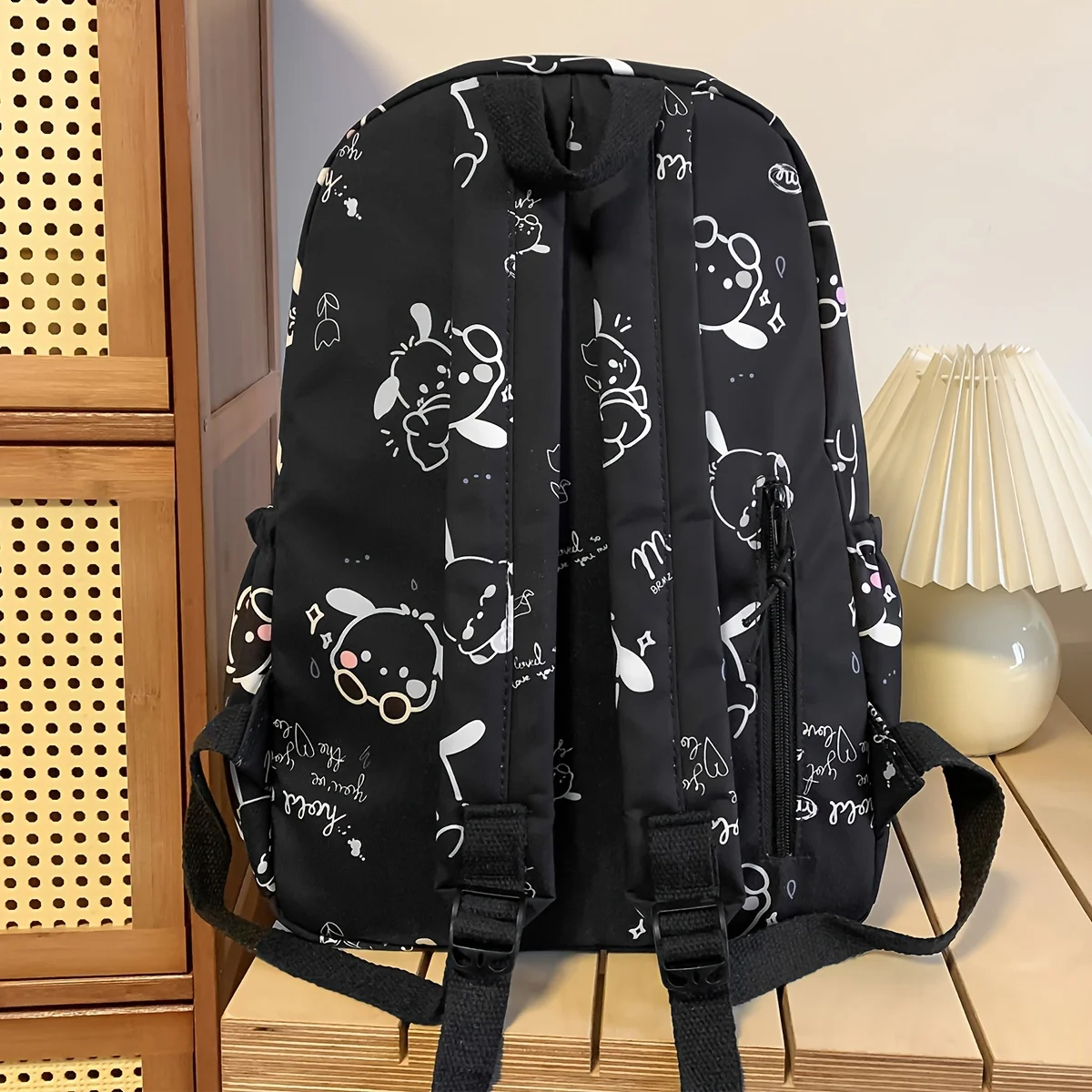 Casual backpack women\'s new cute ins style large capacity multi-color backpack Korean style commuter casual backpack printing position random