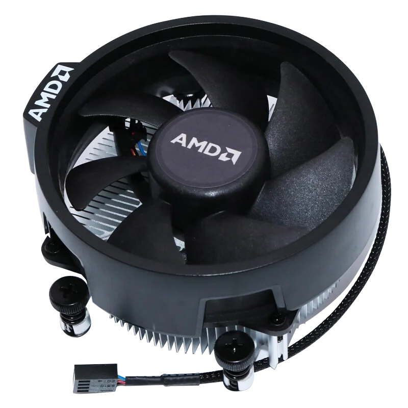 Оригинальный вентилятор AMD Wraith Stealth, охладитель радиатора, костюм для Ryzen 3 Ryzen 5 Ryzen 7 AM5 AM4, охлаждающий вентилятор