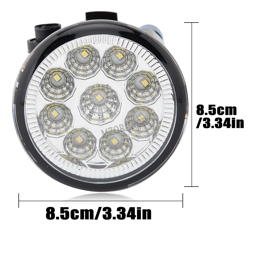 2pcs Fog Light Assembly for Nissan X-Trail T31 Tiida Saloon Hatchback Cube Juke Rogue 2004-2015 Halogen Headlight LED Lamps