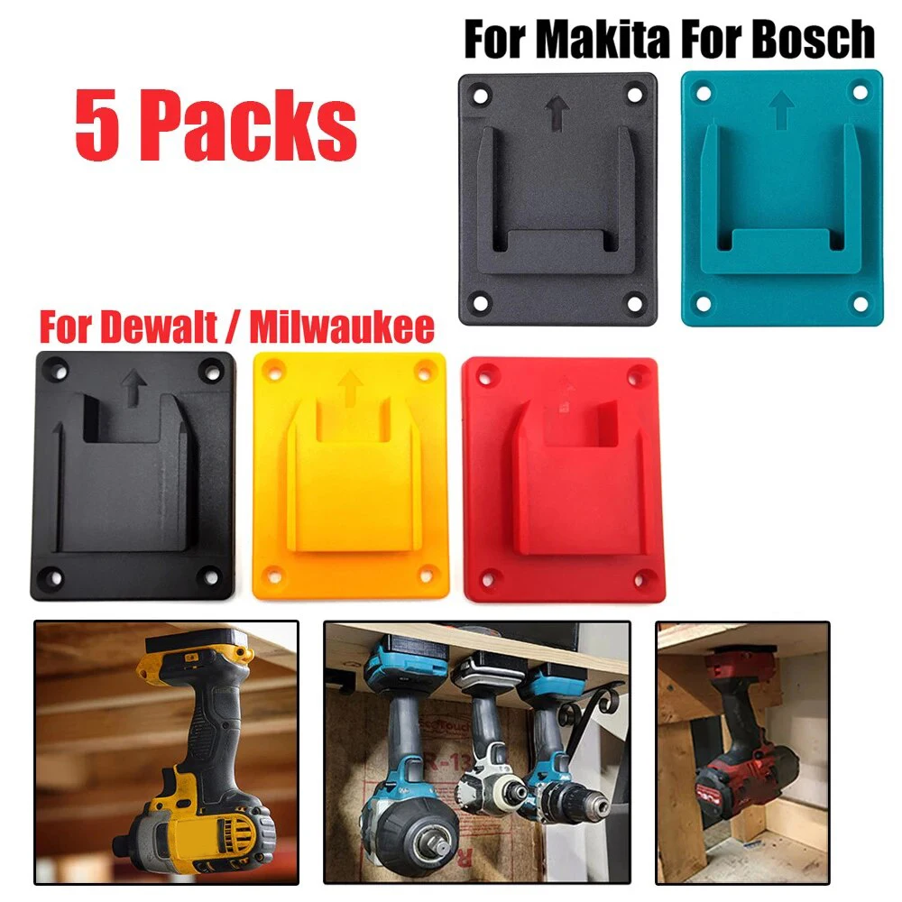 Ferramenta de Montagem Suporte de Armazenamento para Makita para Bosch para Dewalt para Milwaukee Máquina Ferramenta Broca Titular Slot Suporte Dispositivos Fixação 5pc