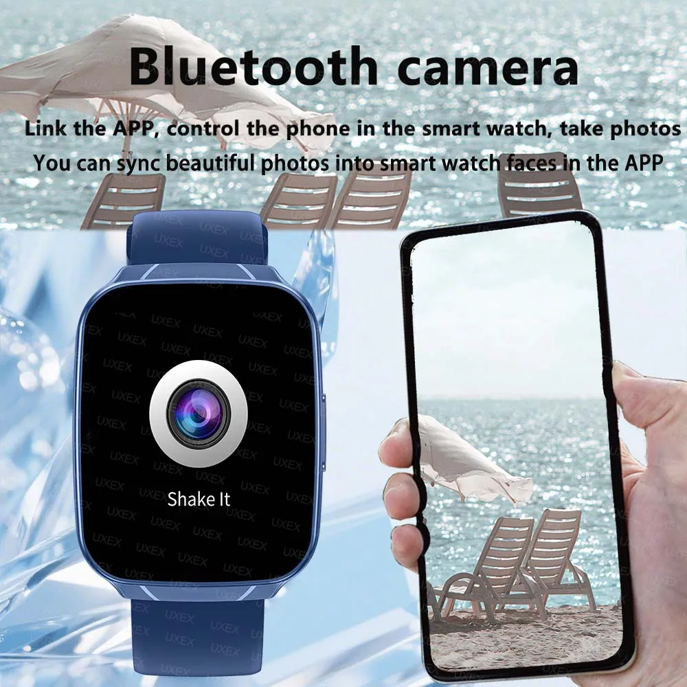Businesst Smartwatch الرجال 1.83 HD مكالمة لاسلكية معدل ضربات القلب خطوة العد ساعة تنبيه وسائط رياضية هدية الكريسماس ساعة نسائية موضة