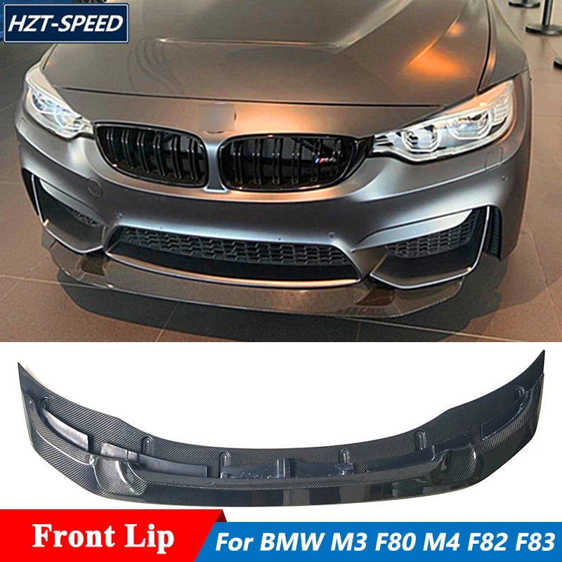 

2 PCS GTS Style Carbon Fiber Material Front Bumper Splitters Lip For BMW M3 F80 M4 F82 F83 Car Tuning 2014 Up