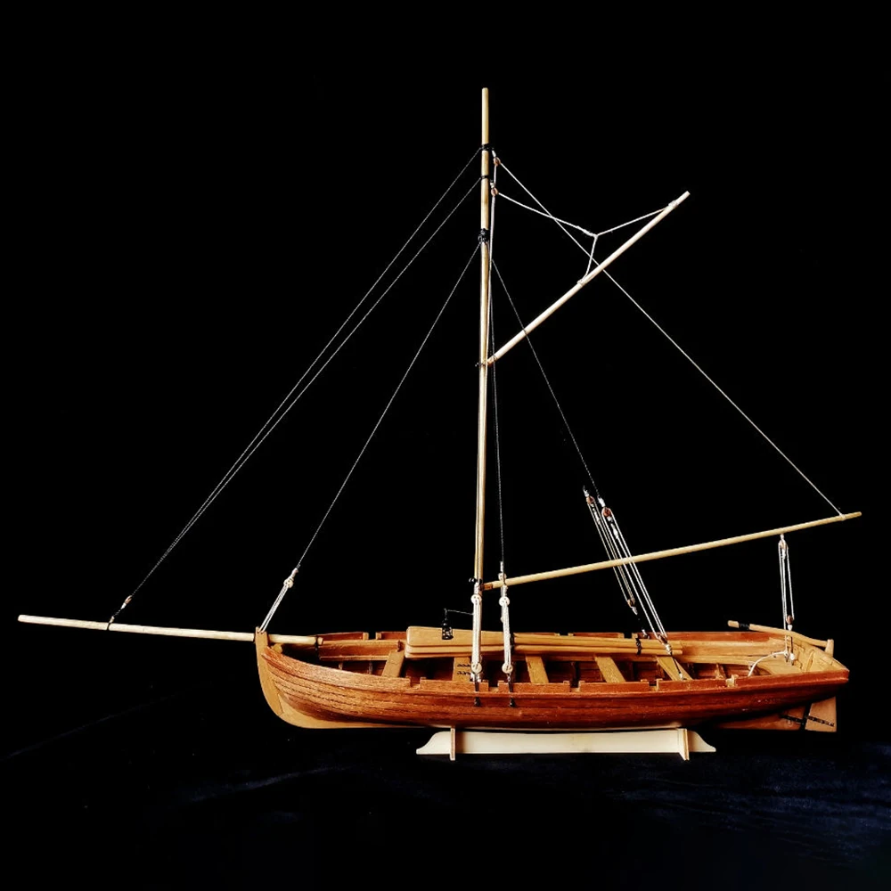 Cherry Version ship model building kits Scale 1/35 lifeboat Solid wood assembly Model kit